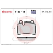 BREMBO Bremsklötze HA | VW Touareg 02-13 | P 85 111