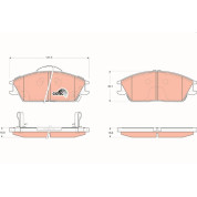 Bremsklötze VA | HYUNDAI Accent,Getz 95 | GDB3331