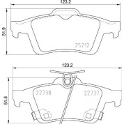 BREMBO Bremsklötze HA | FORD Focus 10 | P 24 216