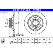 Bremsscheibe Audi T. A6 2.0-4.2 04-11 Power Disc | 24.0312-0159.1