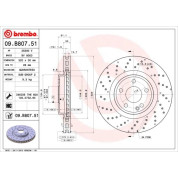 15 481 106 Bremsscheibe VA | MERCEDES A,B-Klasse 11 | 09.B807.51