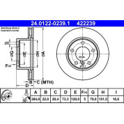 Bremsscheibe Bmw S. E87 04 | 24.0122-0239.1