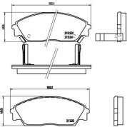 BREMBO Bremsklötze VA | HONDA Civic, Concerto 87-06 | P 28 016