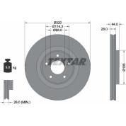 Bremsscheibe Nissan P. X-Trail 1.6 Dci 13 | 92283503