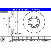 Bremsscheibe | 24.0131-0100.1