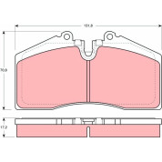 Bremsklötze HA | PORSCHE 911,944,928,968 85 | GDB966