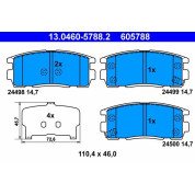 Bremsbelagsatz Opel T. Antara 06 | 13.0460-5788.2