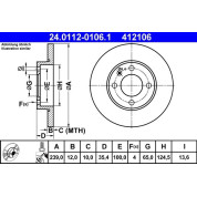 Bremsscheibe Vw P. Golf/Jetta/Passat/Polo 75-01 | 24.0112-0106.1