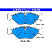 Bremsbelagsatz, Scheibenbremse | 13.0460-5703.2