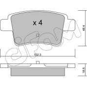 Bremsklötze HA | CITROEN C4 Picasso 06 | 822-801-0