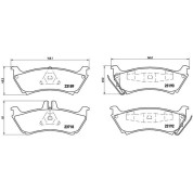 BREMBO Bremsklötze HA | MERCEDES M-Klasse 98-05 | P 50 044