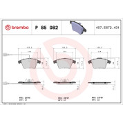 BREMBO Bremsklötze VA | VW T5 03-15 | P 85 082