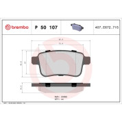 BREMBO Bremsklötze HA | MERCEDES CITAN Box (415) | P 50 107