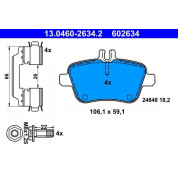 Bremsbelagsatz, Scheibenbremse | 13.0460-2634.2