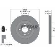 Bremsscheibe Peugeot S. 406 96- 3.0 | 92097103