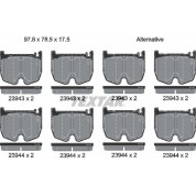 Bremsbelagsatz Db P. W220/R230 01 | 2394301