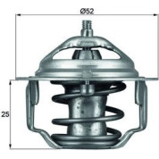 Thermostateinsatz | HONDA Accord,Civic,Prelude 83-95 | TX 64 82