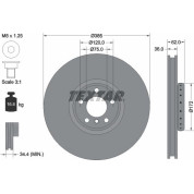 Bremsscheibe Bmw P. X5/X6 10- Le | 92266425