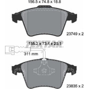 Bremsbelagsatz Vw P. Touareg 02- Ko A 16 | 2374901