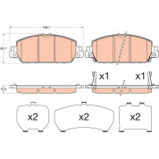 Bremsklötze | HONDA | GDB3615