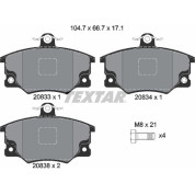 Bremsbelagsatz Fiat P. Punto 93- Mit Abs/146/Tipo/Panda | 2083302