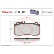 BREMBO Bremsklötze VA | MERCEDES CLS, E-Klasse 09 | P 50 087