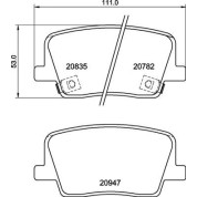 BREMBO Bremsklötze HA | SSANGYONG Rexton 17 | P 77 003