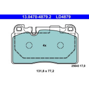 Bremsbelagsatz Audi P. A7/Q5 1.8-4.0 08- Keramik | 13.0470-4879.2