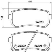 BREMBO Bremsklötze HA | HYUNDAI Accent KIA Rio 05 | P 30 025