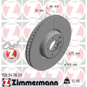 11 481 074 Bremsscheibe VA li | BMW F01,F02,F07,F10,F11 09 | 150.3478.20