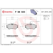 BREMBO Bremsklötze VA | RENAULT Espace 96-02 | P 68 023