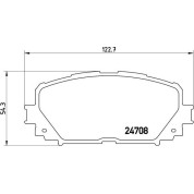 BREMBO Bremsklötze | TOYOTA Yaris 05-14 | P 83 101