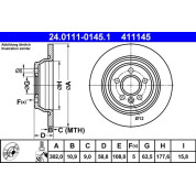 Bremsscheibe Ford T. Focus/Galaxy/Mondeo/S-Max 06-15 | 24.0111-0145.1