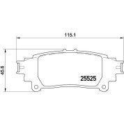 BREMBO Bremsklötze HA | LEXUS GS 12 | P 83 132