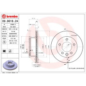 15 481 084 Bremsscheibe VA | MERCEDES Sprinter 01 | 09.9618.24