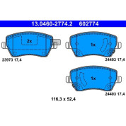 Bremsbelagsatz Nissan P. Micra/Note 1.2/1.5 Dci 10 | 13.0460-2774.2