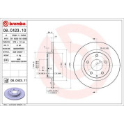 83 482 043 Bremsscheibe HA | MAZDA 6 12 | 08.C423.11