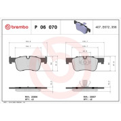 BREMBO Bremsklötze VA | BMW F20/F30 10 | P 06 070