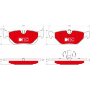 Bremsbelagsatz Bmw T. 1/3/X1 03-15 Dtec Cotec | GDB1626DTE