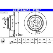 Bremsscheibe Subaru T. Impreza/Legacy/Forester 94 | 24.0110-0237.1