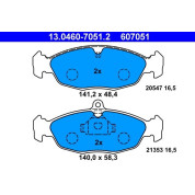 Bremsbelagsatz Opel P. Astra F/Corsa B/Vectra A 82-01 | 13.0460-7051.2