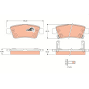 Bremsklötze HA | HONDA CR-V 06 | GDB3446