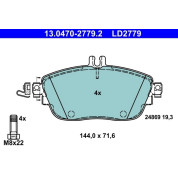 Bremsbelagsatz Db P. W176/W246/X156 11- Keramik | 13.0470-2779.2