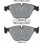 Bremsbelagsatz Bmw S. 1/3 Coupe 3.0-4.4 07-13 | 2331207