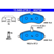 Bremsbelagsatz Citroen P. Jumpy 1.6-2.0 Hdi 07 | 13.0460-2738.2