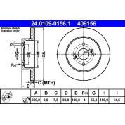 Bremsscheibe | 24.0109-0156.1