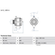 Lichtmaschine | CHEVROLET,OPEL | 0 986 043 680