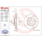 40 481 005 Bremsscheibe VA | FIAT Scudo,CITR Jumpy,PEUG 96 | 09.5870.34