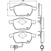 BREMBO Bremsklötze VA | FORD Galaxy SEAT VW 95-06 | P 85 060