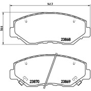 BREMBO Bremsklötze VA | HONDA Accord, Civic 03 | P 28 035X